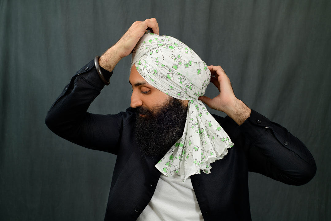 Two color Vine Turban